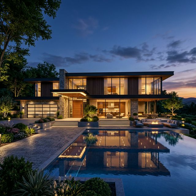 Architect reviewing a 3D model