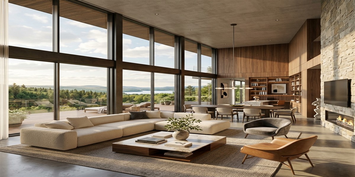 Modern architectural floor plan layout